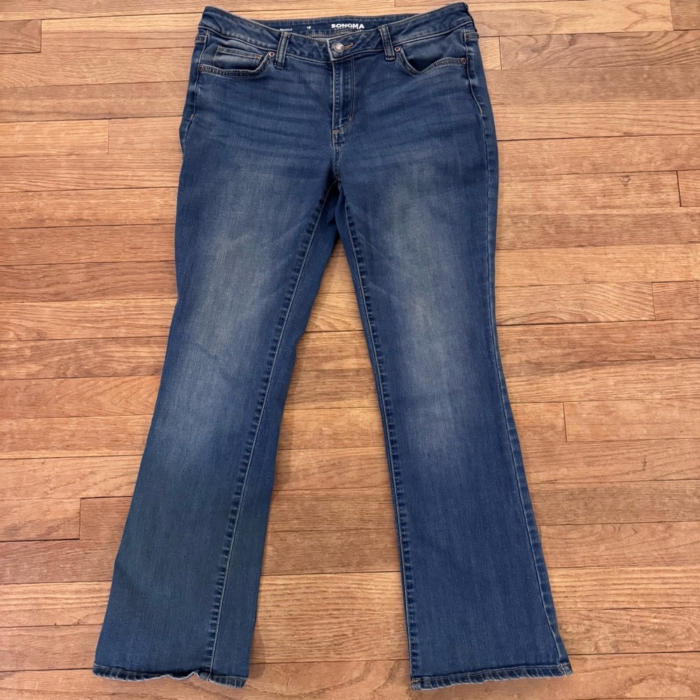 Sonoma Women's Dark Blue Boot Cut Jeans